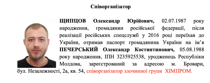 SHCHYPTSOV OLEKSANDR YURIIOVYCH